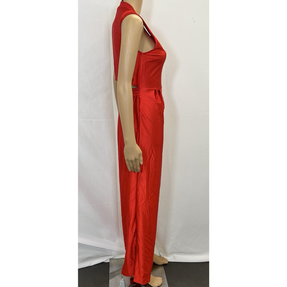 Nike Sportswear Icon Clash Red Retro Jumpsuit X-Small EUC Snaps Benefits Charity - Picture 7 of 15